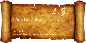 László Zobor névjegykártya
